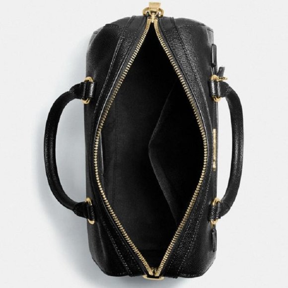 *$198 *NEW* COACH Black/Silver SATCHEL - Picture 5 of 6